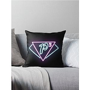 Charmed P3 Club Neon Sign Throw Pillow