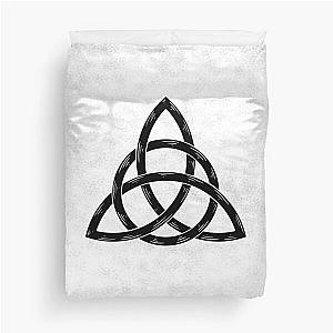 Charmed Sign  Triquetra  Witches Knot  The Power of Three Duvet Cover