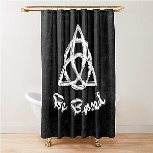 Be Blessed  Charmed Sign  Triquetra  Witches Knot Shower Curtain