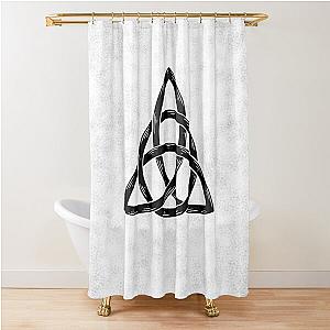 Charmed Sign  Triquetra  Witches Knot  The Power of Three Shower Curtain