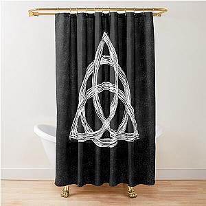 Charmed Sign  Triquetra  Witches Knot  Witch Symbol  Drawing for Spiritual Women Shower Curtain