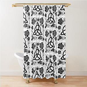 Charmed Triquetra. Pagan, Wicca, Witches Shower Curtain