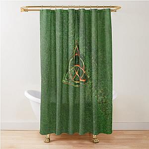 Book of Shadows - Charmed Triquetra Design Shower Curtain