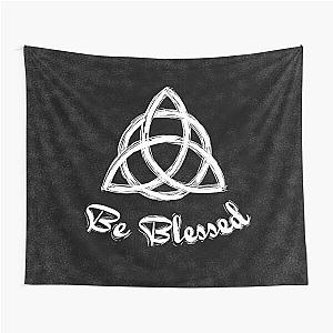 Be Blessed  Charmed Sign  Triquetra  Witches Knot Tapestry