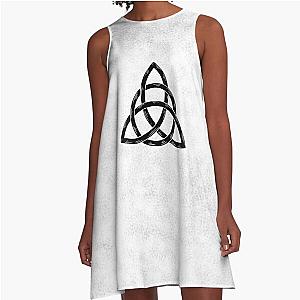 Charmed Sign  Triquetra  Witches Knot  The Power of Three A-Line Dress