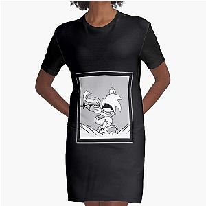 Charmed Journey - Surf Not Swim Graphic T-Shirt Dress