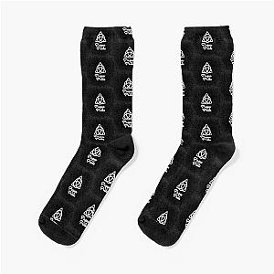 Pagan Pride  Charmed Sign  Triquetra  Witches Knot  Witch Symbol  Drawing for Spiritual Women Socks