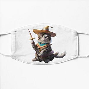 cute charmed cat  Flat Mask