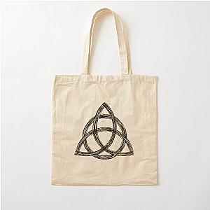 Charmed Sign  Triquetra  Witches Knot  Witch Symbol  Drawing for Spiritual Women Cotton Tote Bag