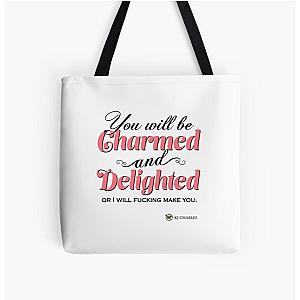 Charmed and Delighted All Over Print Tote Bag