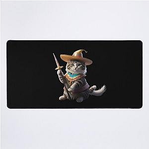 cute charmed cat  Desk Mat