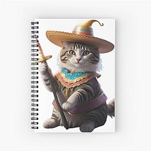 cute charmed cat  Spiral Notebook