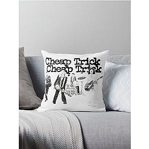 vintage cheap trick Throw Pillow