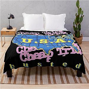 cheap trick usa busted Throw Blanket