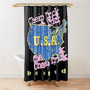 cheap trick usa busted Shower Curtain