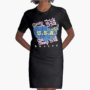 cheap trick usa busted Graphic T-Shirt Dress