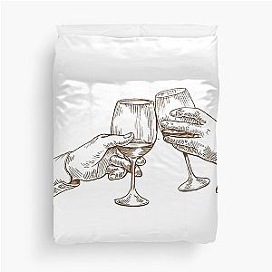 Cheer and Wine Duvet Cover