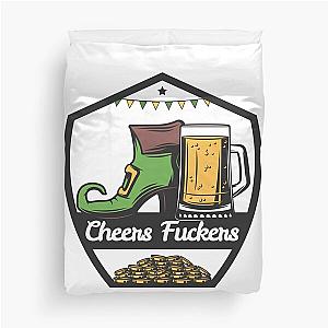 Cheers Irish Shamrock Duvet Cover