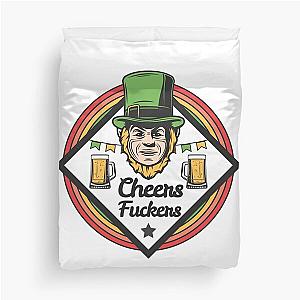 Cheers Irish Shamrock Duvet Cover