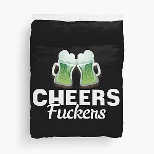 Cheers Irish Shamrock Duvet Cover