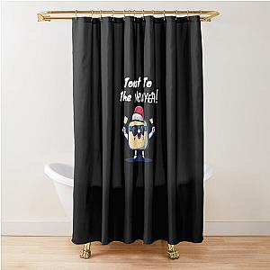 Toast to the New Year's Eve Party and Holiday Shower Curtain