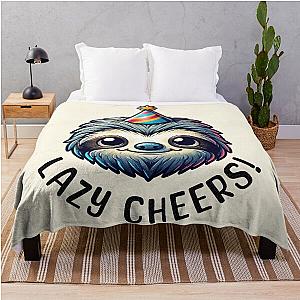 Sloth Cheers Throw Blanket