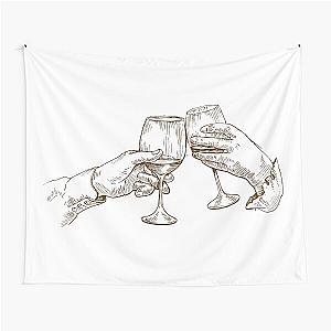 Cheers and Wine Tapestry