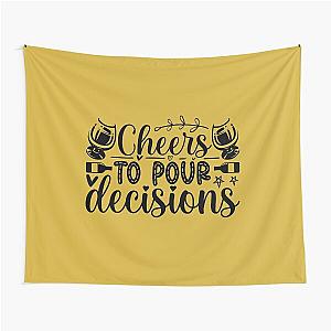 Cheers to Wine Lovers Tapestry