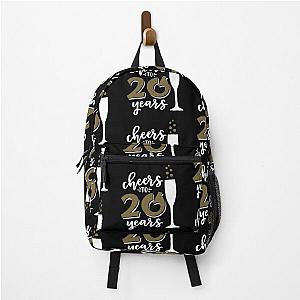 Cheers to 20 years men's Of Birthday Inspiration Joy Backpack