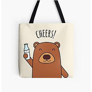 Cheers Bear All Over Print Tote Bag