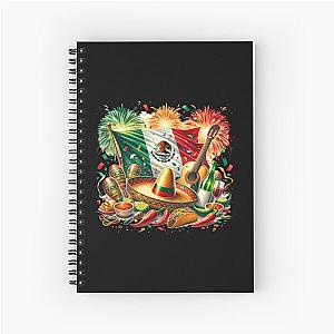 Tacos and Mexican Pride Viva Mexico Spiral Notebook