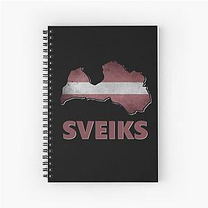 Sveiks - Latvian Pride Spiral Notebook