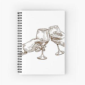 Cheer and Wine Spiral Notebook