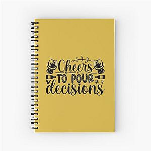 Cheers to Decisions For Wine Lovers Notebook