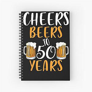 Cheers 50th Birthday Spiral Notebook