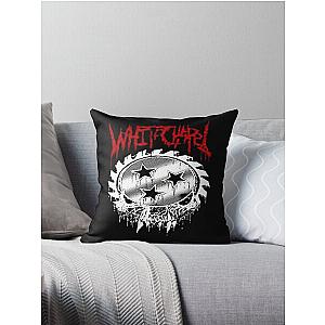 Gift For Men Grindcore Chelsea Grin Light Blue Vintage Photograp Throw Pillow