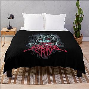 chelsea grin merch New Girl Face Throw Blanket