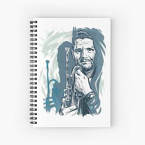 Chet Baker - An illustration by Paul Cemmick Spiral Notebook