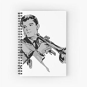 Chet Baker - jazz illustration Spiral Notebook