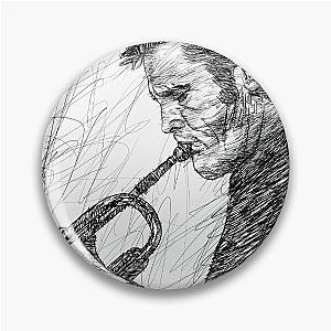 CHET BAKER ink portrait .1 Pin