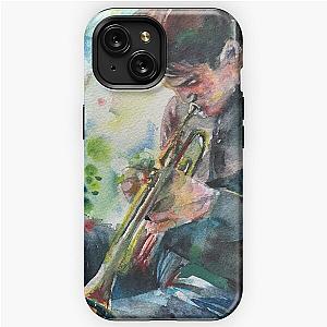 CHET BAKER watercolor portrait .1 iPhone Tough Case