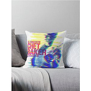 Chet Baker poster graphic  Throw Pillow