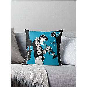 chet baker jazz rat Throw Pillow