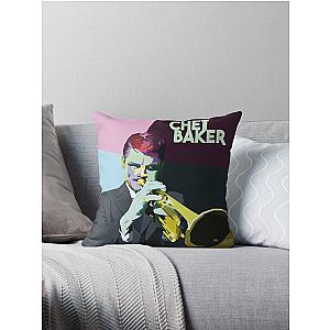 Chet Baker Jazz Throw Pillow