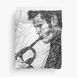 CHET BAKER ink portrait .1 Duvet Cover