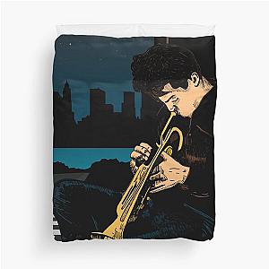 Chet Baker Jazz Poster Duvet Cover