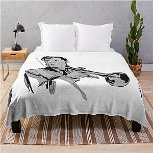 Chet Baker - jazz illustration Throw Blanket