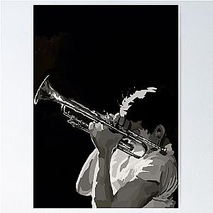 Chet Baker Melancholic Jazz Poster