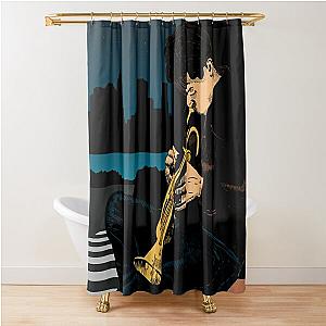 Chet Baker Jazz Poster Shower Curtain