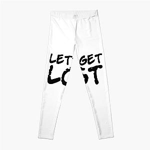 Lets Get Lost Chet Baker Jazz Quote Leggings